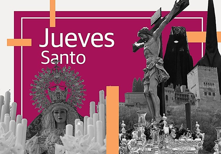 Horarios y recorridos de todas las procesiones el Jueves Santo en Granada